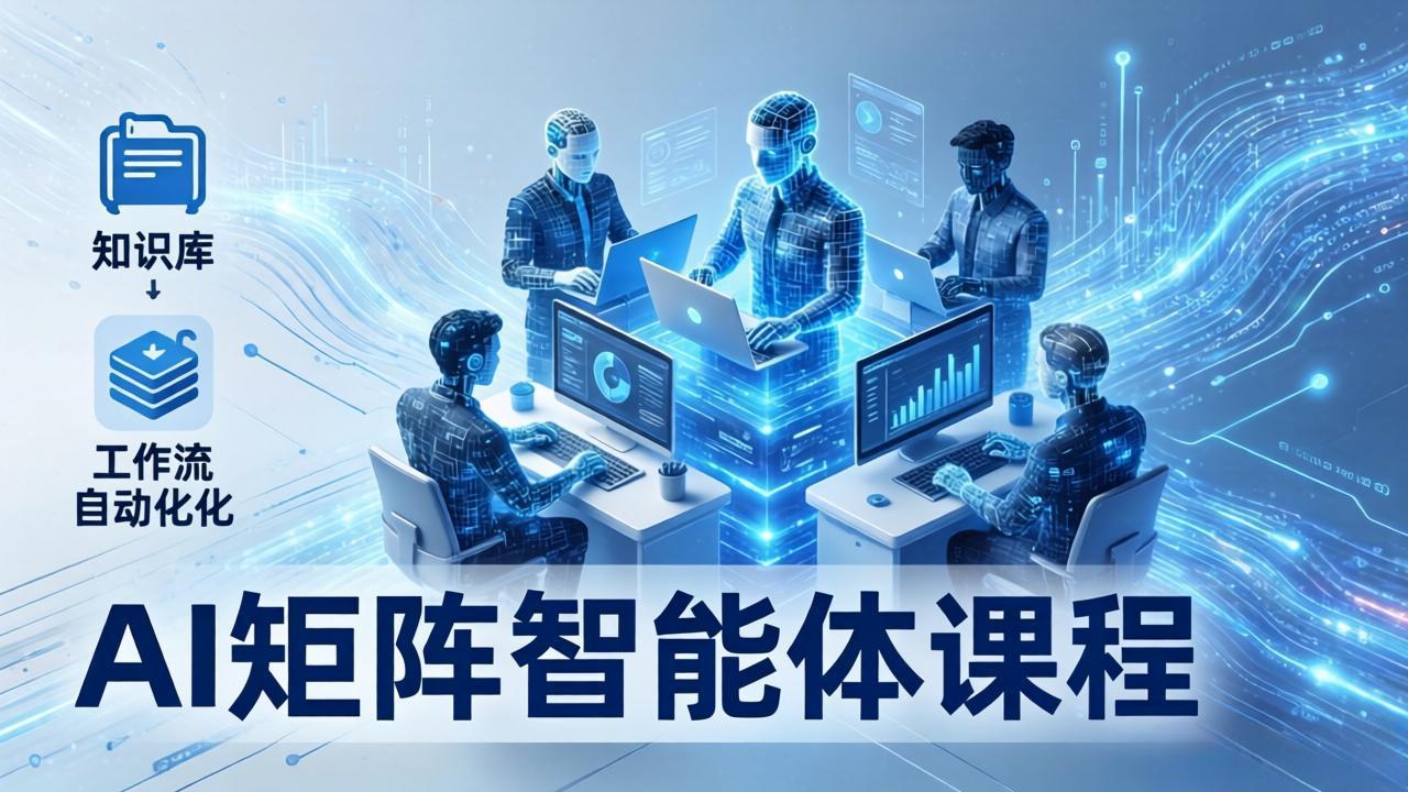 AI矩阵智能体实战：100个数字员工批量生产内容，文本知识库+工作流自动化全搞定-chywc