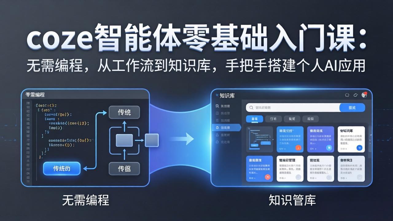 coze智能体零基础入门课：无需编程，从工作流到知识库，手把手搭建个人AI应用-chywc
