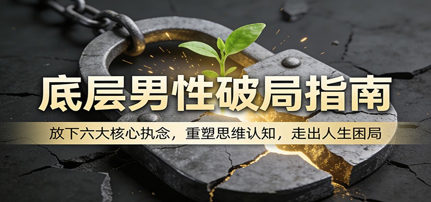 底层男性破局指南:放下六大核心执念,重塑思维认知,走出人生困局-chywc