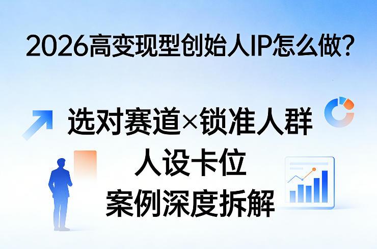 2026高变现型创始人IP怎么做？选对赛道×锁准人群×人设卡位×案例深度拆解-chywc