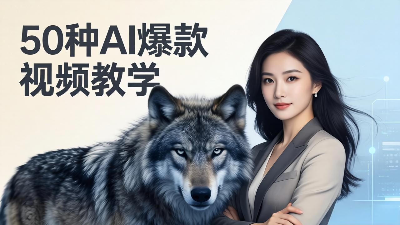50种AI爆款视频教学：影视级古诗词+治愈萌宠+山海经蛟龙，高阶宝典商业落地-chywc