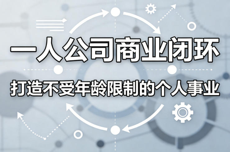 一人公司商业闭环，打造一份不受年龄限制的个人事业-chywc