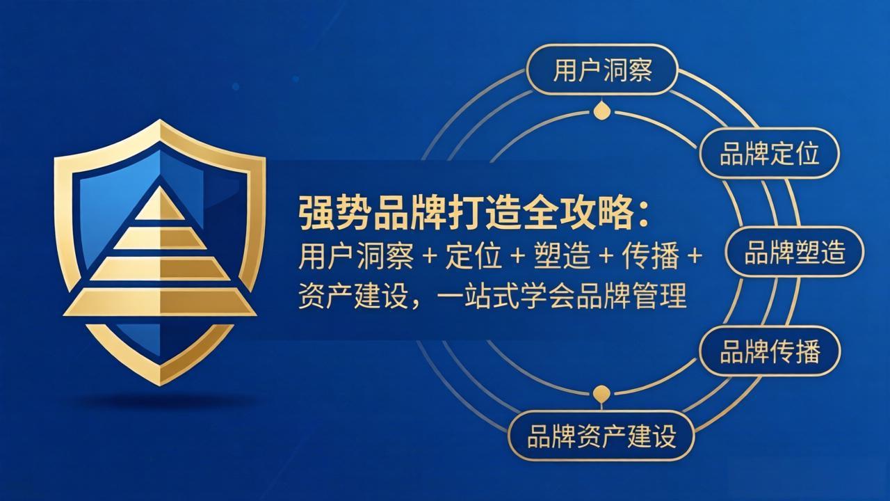 强势品牌打造全攻略：用户洞察 + 定位 + 塑造 + 传播 + 资产建设，一站式学会品牌管理-chywc