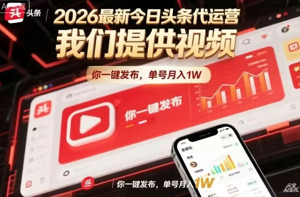 今日头条躺賺模式，你9我1，操作简单，一键发布，单机日入数百，长期合作【揭秘】-chywc