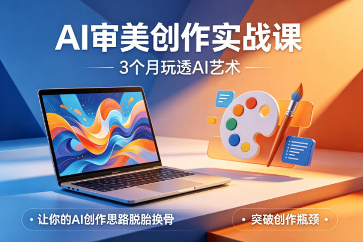 AI审美创作实战课，3个月玩透AI艺术，让你的AI创作思路脱胎换骨，突破创作瓶颈-chywc
