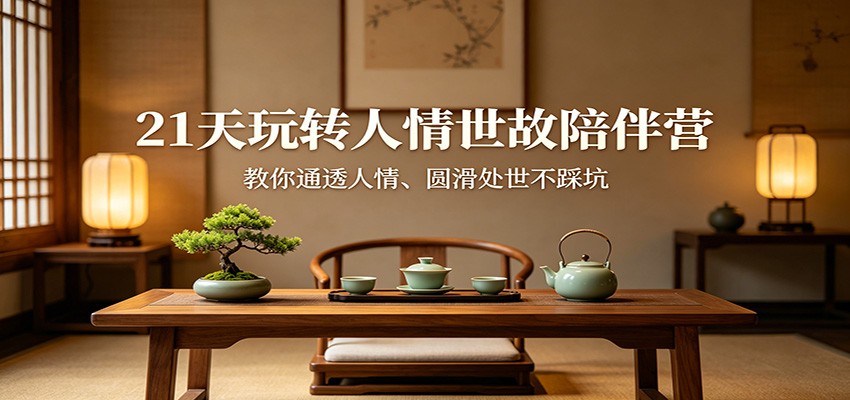 21天玩转人情世故陪伴营：教你通透人情、圆滑处世不踩坑-chywc