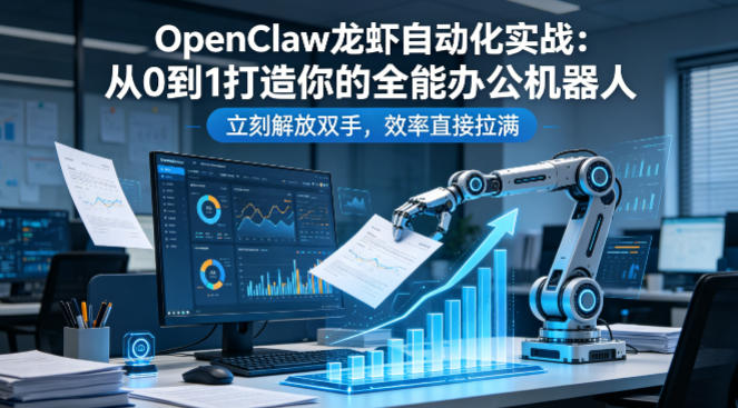 OpenClaw龙虾自动化实战：从0到1打造你的全能办公机器人，立刻解放双手，效率直接拉满-chywc