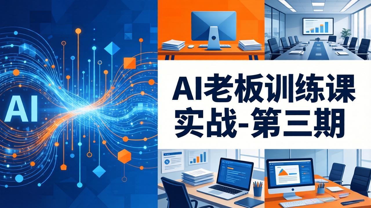 AI老板训练课实战-第三期：AI+内容应用落地教学，从0到1打通AI变现完整路径-chywc
