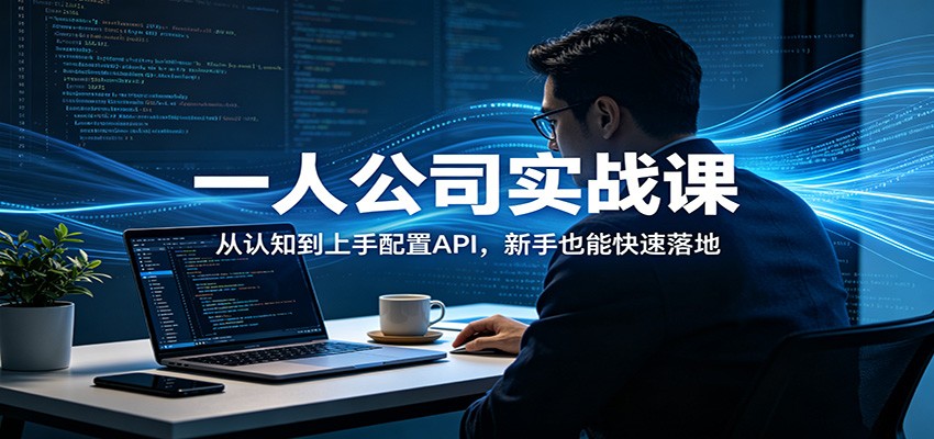 一人公司实战课：从认知到上手配置API，新手也能快速落地-chywc