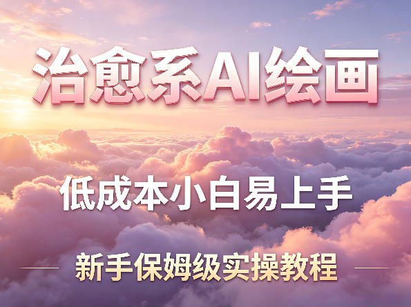 治愈系AI绘画提示词项目，低成本小白易上手，每天10分钟，新手保姆级实操教程-chywc