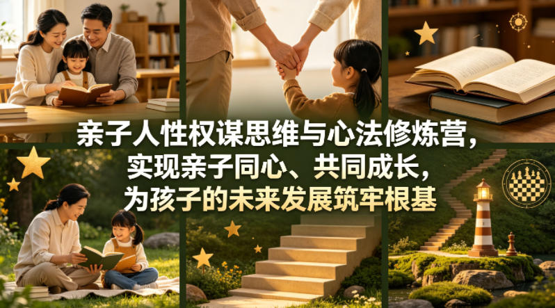 亲子人性权谋思维与心法修炼营，实现亲子同心、共同成长，为孩子的未来发展筑牢根基【音频】-chywc
