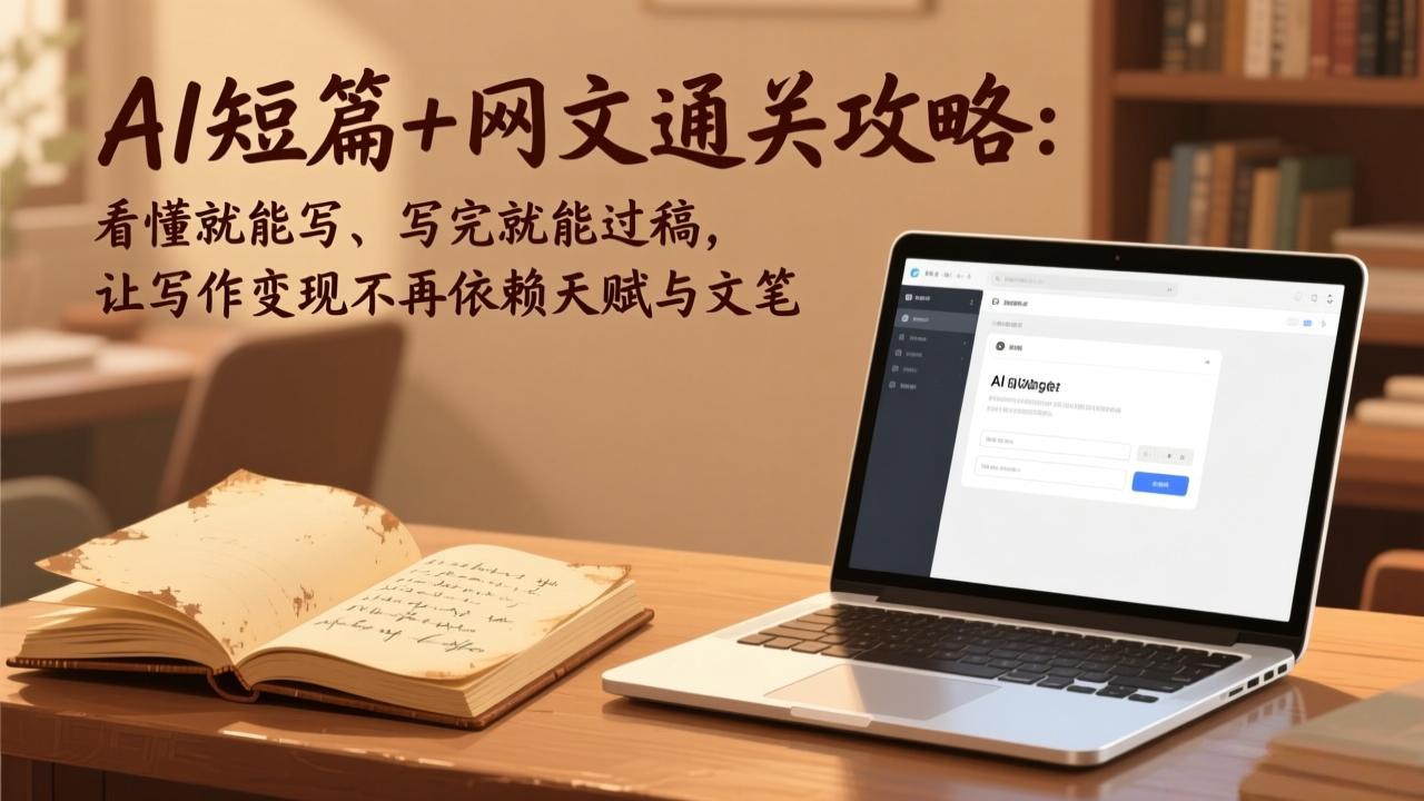 AI短篇+网文通关攻略-更新4月：看懂就能写、写完就能过稿，让写作变现不再依赖天赋与文笔-chywc
