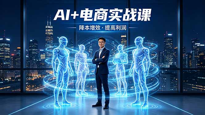 AI+电商实战课，1人+N个AI 智能体，把SOP变AI员工，实现降本增效提高利润-chywc