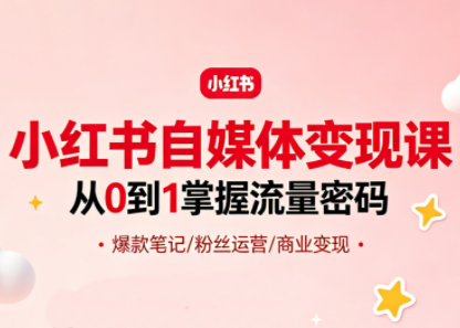 大漂亮·小红书自媒体变现课-chywc