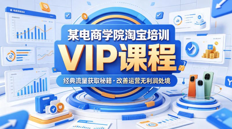 某电商学院淘宝培训VIP课程，各种经典有用的流量获取秘籍，改善运营产品没利润的处境(2026年5月)-chywc