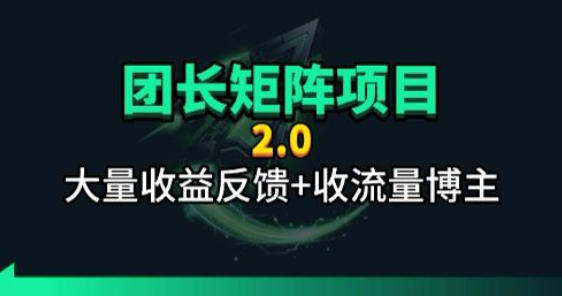 【团长合作2.0】视频矩阵项目_招发手矩阵+剪辑师，共赢项目【揭秘】-chywc