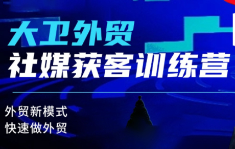 大卫老师·外贸社媒获客独家训练营(更新4月)-chywc