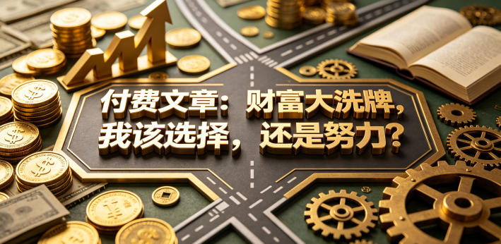 付费文章：财富大洗牌，我该选择，还是努力？-chywc