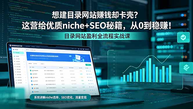 想建目录网站赚钱却卡壳？这营给优质 niche+SEO 秘籍，从 0 到稳赚！-chywc