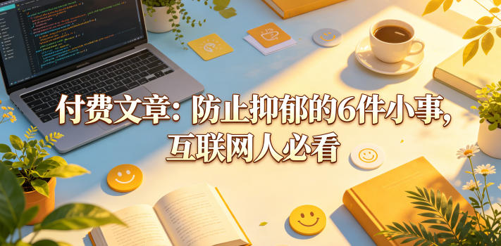 付费文章：防止抑郁的6件小事，互联网人必看！-chywc
