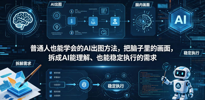 普通⼈也能学会的AI出图⽅法，把脑子里的画面，拆成AI能理解、也能稳定执行的需求【文档】-chywc