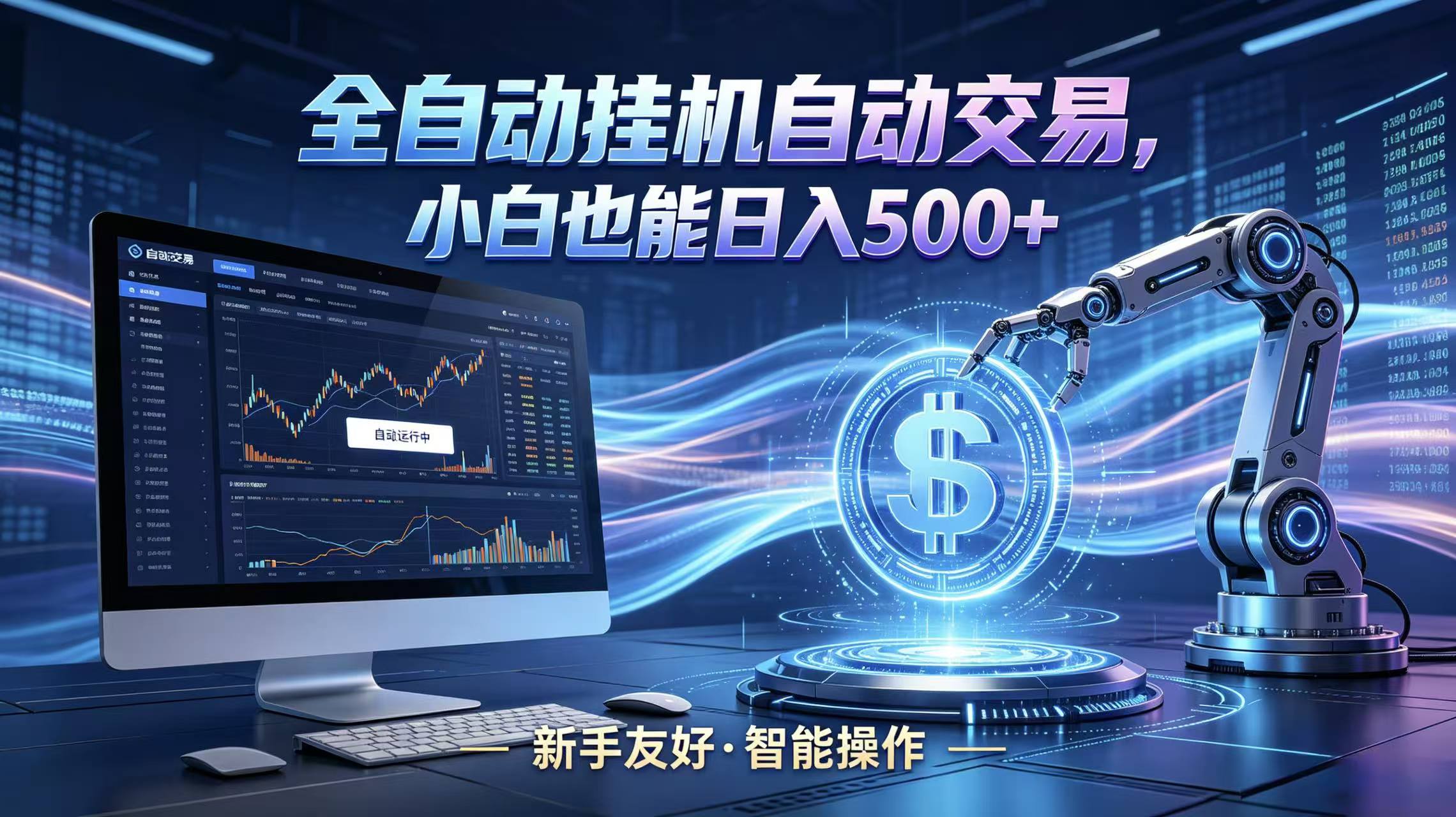 全新智能化交易助手，傻瓜式操作，小白也能快速上手，轻松实现日入500+-chywc