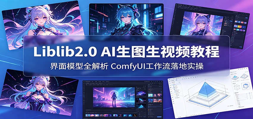 Liblib2.0 AI生图生视频教程：界面模型全解析，ComfyUI工作流落地实操-chywc