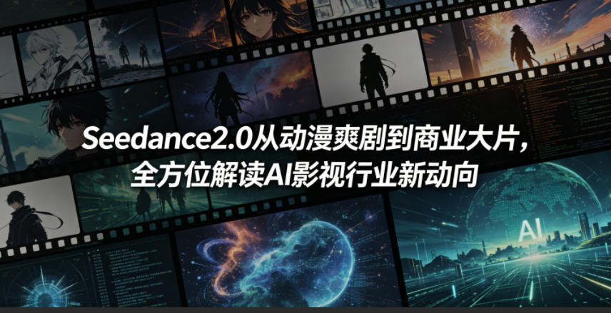 Seedance2.0从动漫爽剧到商业大片，全方位解读AI影视行业新动向-chywc