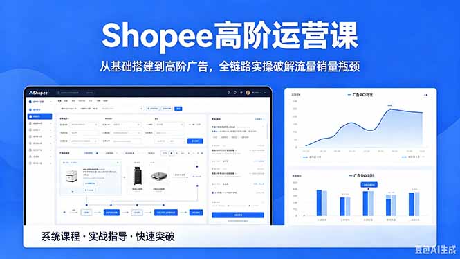 Shopee高阶运营课-2026年5月更新，从基础搭建到高阶广告，全链路实操破解流量销量瓶颈-chywc