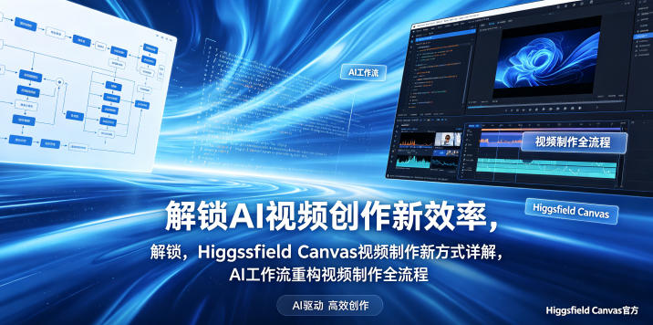 解锁AI视频创作新效率，Higgsfield Canvas视频制作新方式详解，AI工作流重构视频制作全流程-chywc