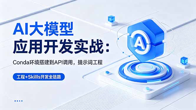 AI 大模型应用开发实战：Conda环境搭建到API调用，提示词工程+Skills开发全链路-chywc
