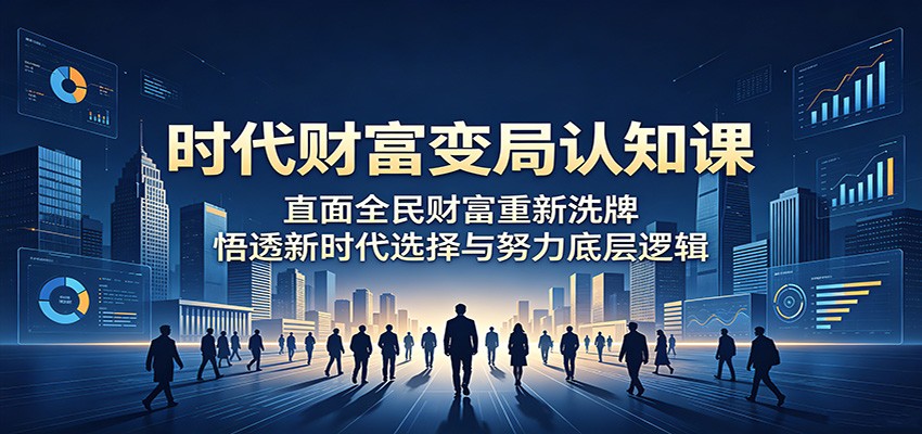 时代财富变局认知课：直面全民财富重新洗牌，悟透新时代选择与努力底层逻辑-chywc