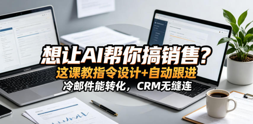 想让AI帮你搞销售？这课教指令设计+自动跟进，冷邮件能转化，CRM无缝连！【原创双语字幕】-chywc
