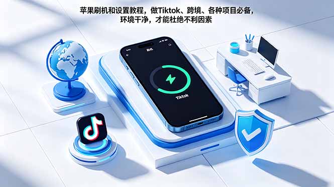苹果刷机和设置教程，做Tiktok、跨境、各种项目必备，环境干净，才能杜绝不利因素-chywc