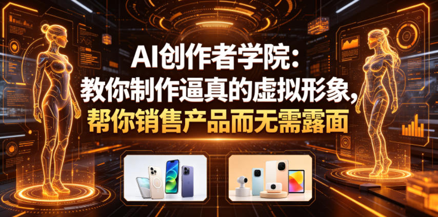 AI创作者学院：教你制作逼真的虚拟形象，帮你销售产品而无需露面【原创双语字幕】-chywc
