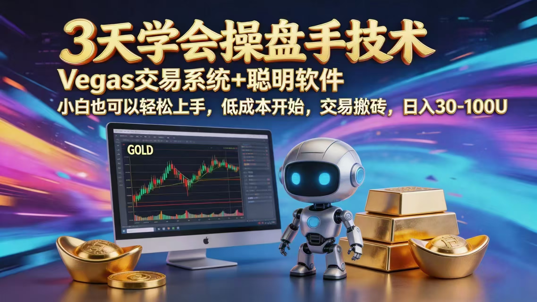 三天学会操盘手技术，vegas技术+聪明软件，小白也可以轻松上手，日入1000+-chywc
