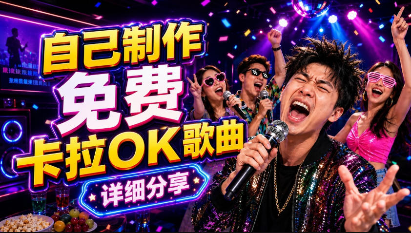 零基础AI制作免费卡拉OK视频教程，从歌曲生成、音轨分离到字幕制作、视频导出，手把手教学-chywc