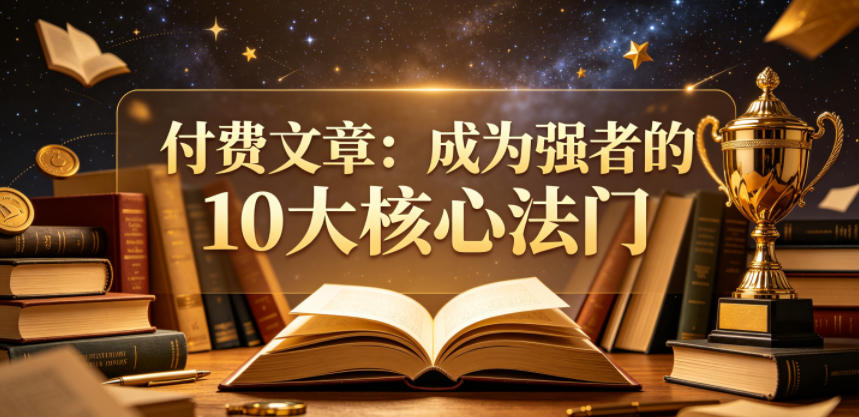 付费文章：成为强者的10大核心法门-chywc