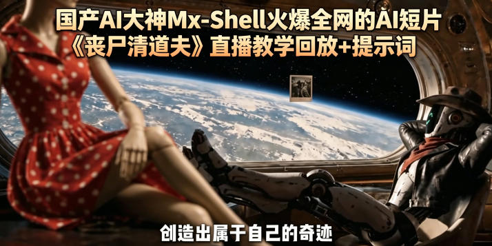 国产AI大神Mx-Shell火爆全网的AI短片《丧尸清道夫》直播教学回放+提示词-chywc