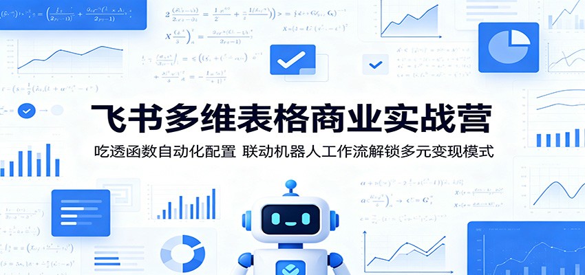 飞书多维表格商业实战营：吃透函数自动化配置，联动机器人工作流解锁多元变现模式-chywc
