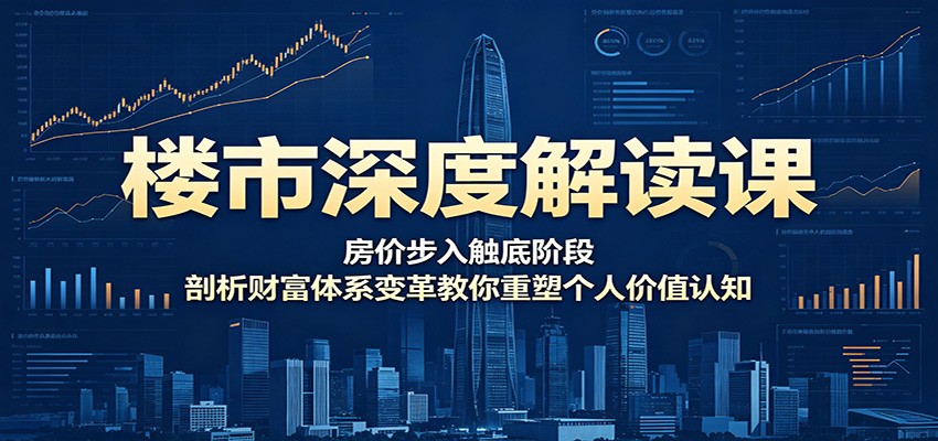 楼市深度解读课：房价步入触底阶段，剖析财富体系变革教你重塑个人价值认知-chywc