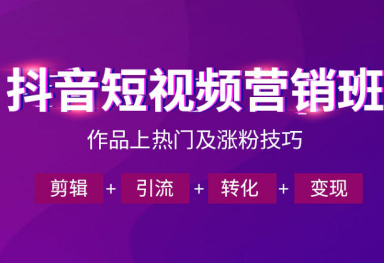 抖音短视频运营班，一门课学会作品上热门及涨粉技巧，引流转化剪辑变现(2026年5月)-chywc