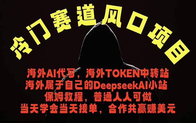 冷门赛道风口项目 海外AI代写！0成本运作完全免费！当天注册当天接单，接单接到手抽筋，无脑...-chywc