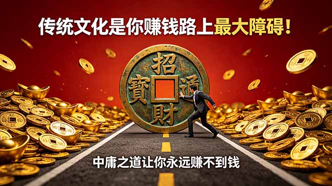 付费文章：传统文化是你赚钱路上最大障碍！中庸之道让你永远赚不到钱-chywc