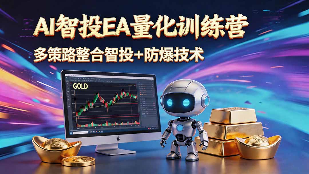 AI智投EA量化运营技术，自动化黄金操盘技术，小白也可以轻松上手日入1000+-chywc