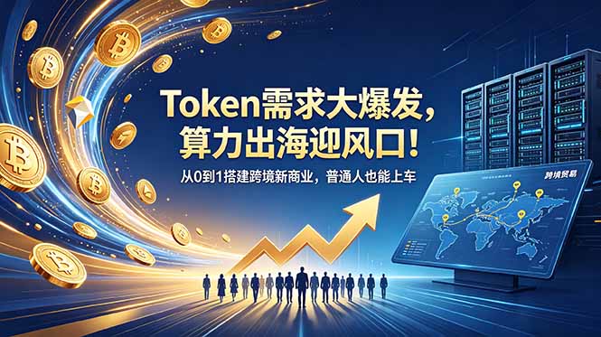 Token需求大爆发，算力出海迎风口！从0到1搭建跨境新商业，普通人也能上车-chywc