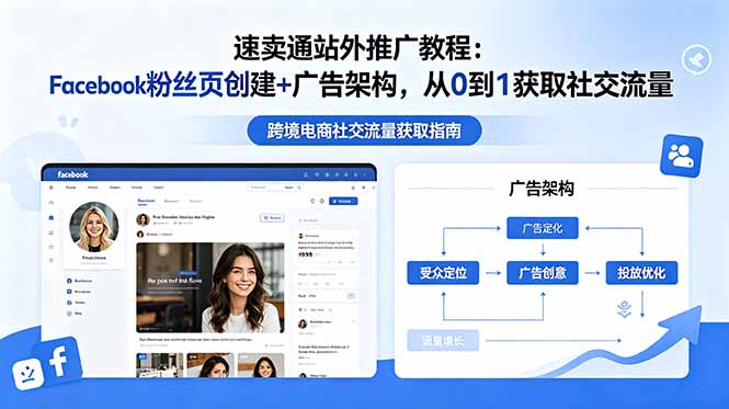 速卖通站外推广教程：Facebook粉丝页创建+广告架构，从0到1获取社交流量-chywc