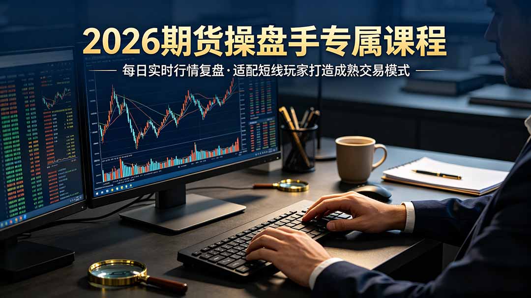 2026期货操盘手专属课程-更新6月，每日实时行情复盘，适配短线玩家打造成熟交易模式-chywc