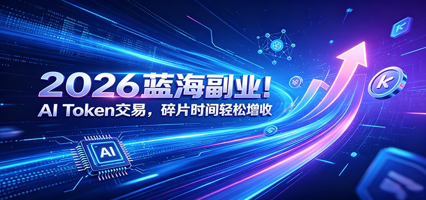 2026蓝海副业！AI Token交易，碎片时间轻松增收-chywc