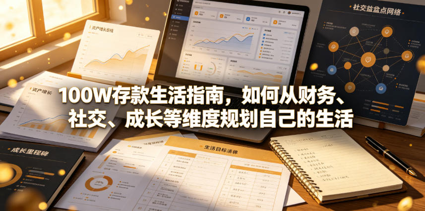 付费文章：100W存款生活指南，如何从财务、社交、成长等维度规划自己的生活-chywc
